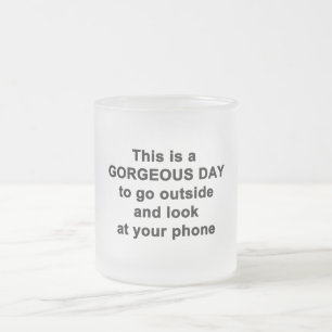 Taza De Cristal Esmerilado Este es un Día Precioso