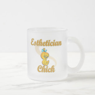 Taza De Cristal Esmerilado Estetician Chick