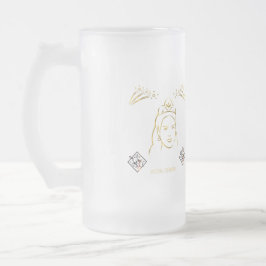 Taza De Cristal Esmerilado estilo de ceremonia de boda