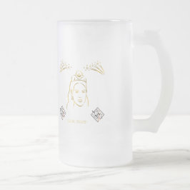 Taza De Cristal Esmerilado estilo de ceremonia de boda