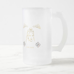 Taza De Cristal Esmerilado estilo de ceremonia de boda