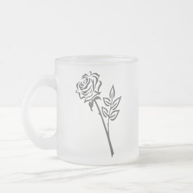 TAZA DE CRISTAL ESMERILADO ESTILO DE DISEÑO DE ARTE DE LOTE (Izquierda)