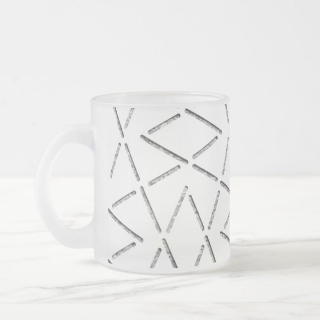 TAZA DE CRISTAL ESMERILADO ESTILO DE DISEÑO DE ARTE DE LOTE (Izquierda)