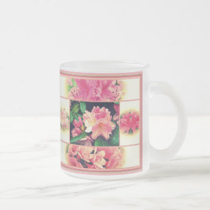 Taza De Cristal Esmerilado Estilo de las Azaleas de los años 50