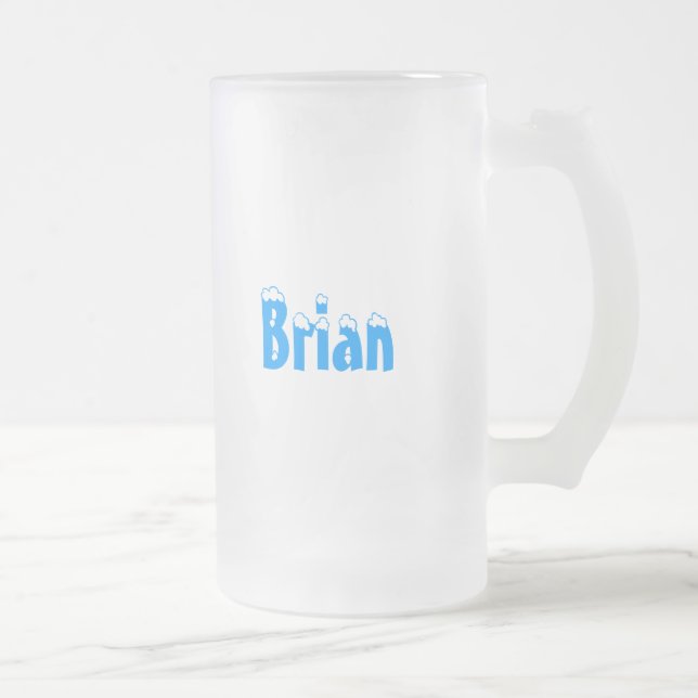 Taza De Cristal Esmerilado Estilo del Brian-Nombre tendré otro y otro… (Derecha)