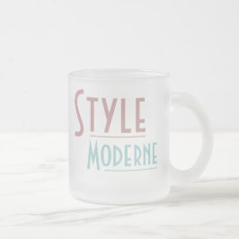 Taza De Cristal Esmerilado ESTILO MODERNO mug (vidrio esmerilado)
