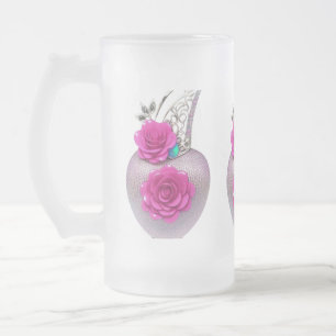 Taza De Cristal Esmerilado Estilo: Mug de vidrio escarchado