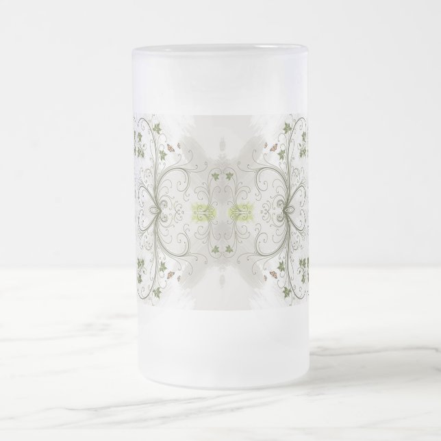 Taza De Cristal Esmerilado Estilos clásicos de desplazamiento (Centro)