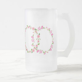 Taza De Cristal Esmerilado Estilos clásicos Florals