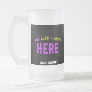 TAZA DE CRISTAL ESMERILADO ESTILOSO MODERNO PERSONALIZABLE NEGRO MARCA VERIFI