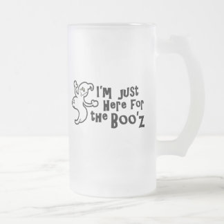Taza De Cristal Esmerilado "Estoy apenas aquí para el Boo'z "