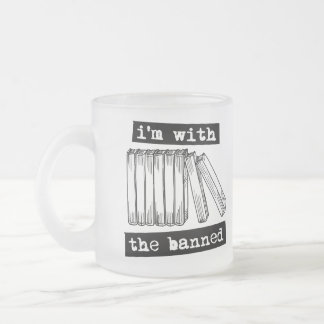Taza De Cristal Esmerilado estoy con los libros prohibidos