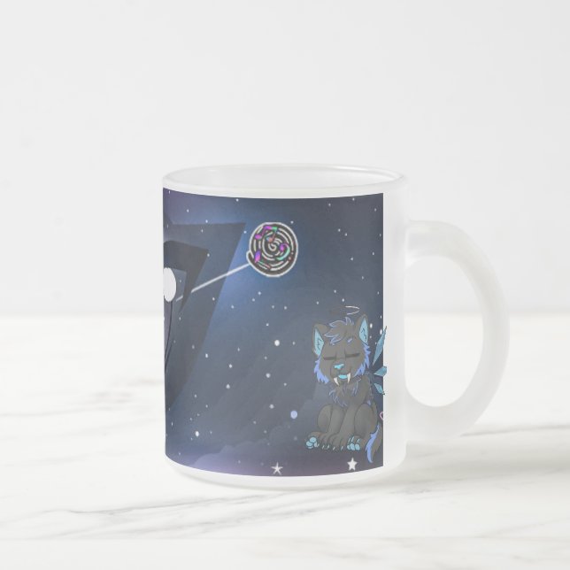 Taza De Cristal Esmerilado estrella de la bruja (Derecha)