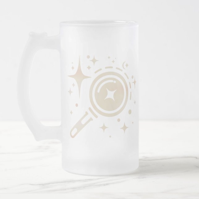 Taza De Cristal Esmerilado Estrellas de Twinkle, un ejemplo de la era digital (Izquierda)