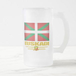 Taza De Cristal Esmerilado Euskadi (país vasco)