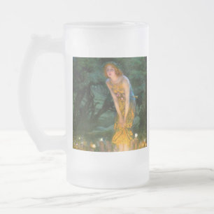 Taza De Cristal Esmerilado Eve del verano medio Edward Robert Hughes