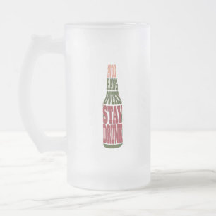 Taza De Cristal Esmerilado Evitar que las resacas se queden borrachas