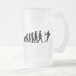 Taza De Cristal Esmerilado Evolución