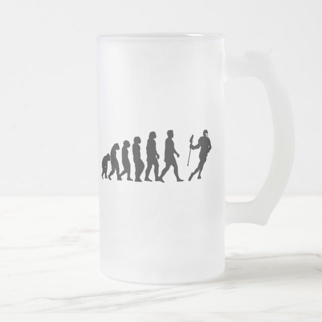 Taza De Cristal Esmerilado Evolución (Derecha)
