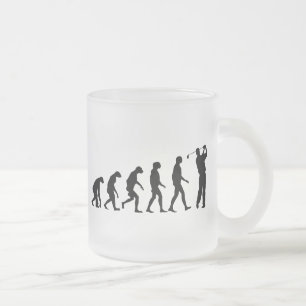 Taza De Cristal Esmerilado Evolución del golf