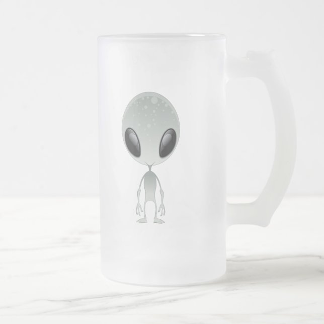 Taza De Cristal Esmerilado Extranjero lindo (Derecha)