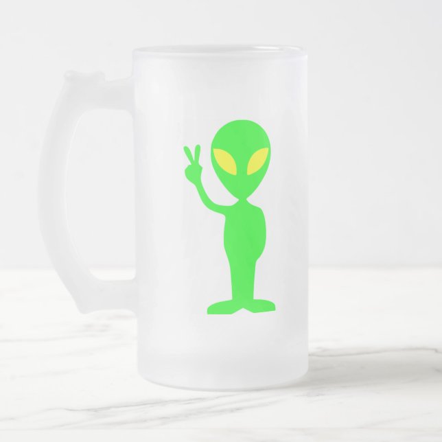 TAZA DE CRISTAL ESMERILADO EXTRANJERO VERDE (Izquierda)