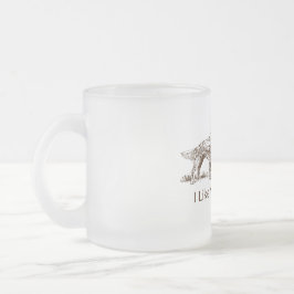 Taza De Cristal Esmerilado Extremo de las aspiraciones del perro
