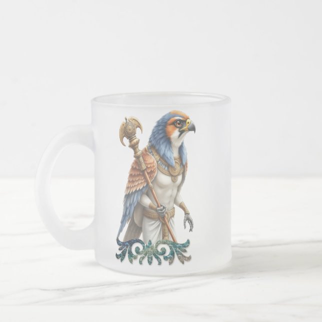 Taza De Cristal Esmerilado Eye of the Sun – The Eternal Falcon of the Desert  (Izquierda)