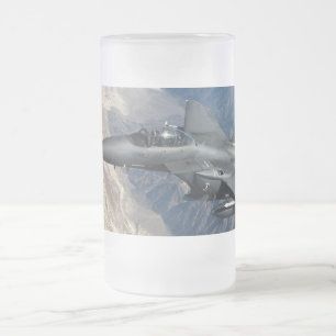 Taza De Cristal Esmerilado F-15 Strike Eagle