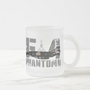 Taza De Cristal Esmerilado F-4 fantasma II