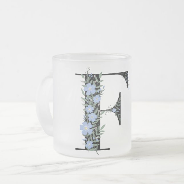 Taza De Cristal Esmerilado F Mugs de arte (Anverso izquierdo)