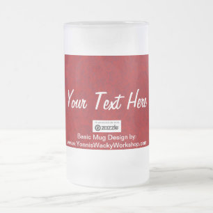 Taza De Cristal Esmerilado Fabric, Su Texto Aquí