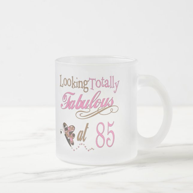 Taza De Cristal Esmerilado Fabuloso en 85 (Derecha)