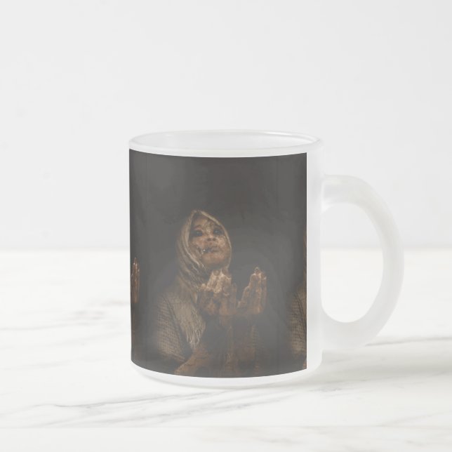 Taza De Cristal Esmerilado Falln Have Mercy (Derecha)