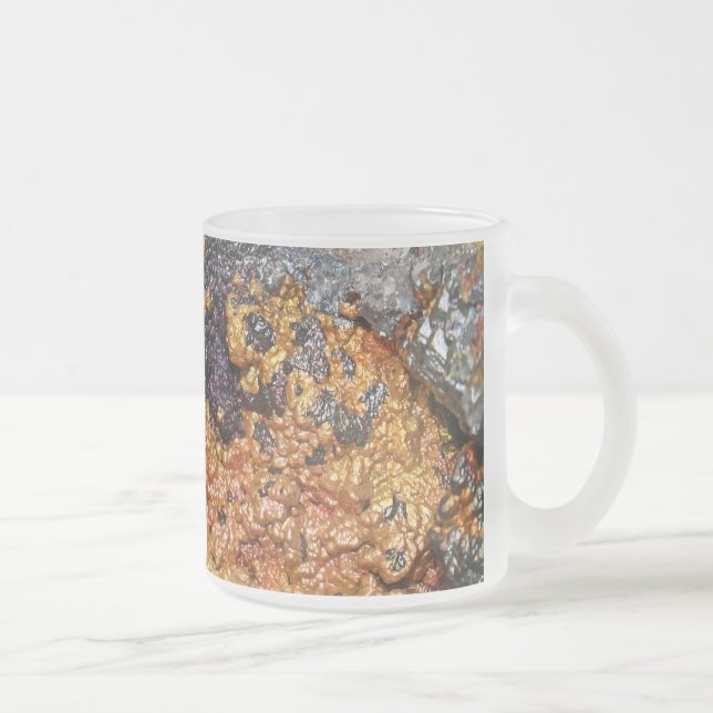 Taza De Cristal Esmerilado Falln Rusty Sunset Stones (Derecha)