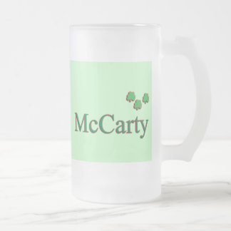Taza De Cristal Esmerilado Familia de McCarty