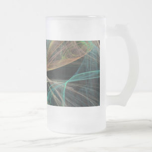 Taza De Cristal Esmerilado Fantasía Espacial