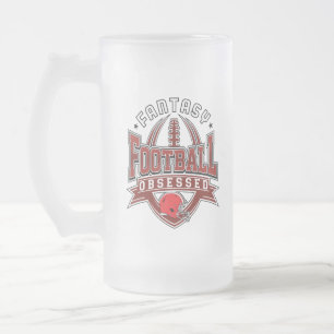 Taza De Cristal Esmerilado Fantasía obsesionada con la Liga FFL