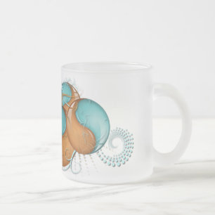 Taza De Cristal Esmerilado Fantasía Yin Yang 2