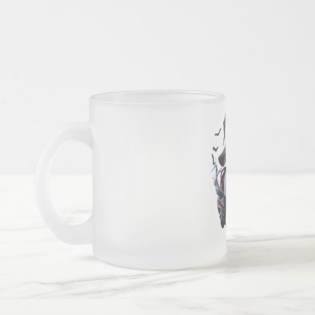 Taza De Cristal Esmerilado Fantasy Witch Art Mug (Izquierda)