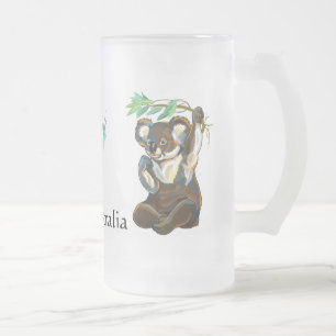Taza De Cristal Esmerilado fauna y flora de Australia