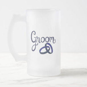 Taza De Cristal Esmerilado Favores de la boda Groom