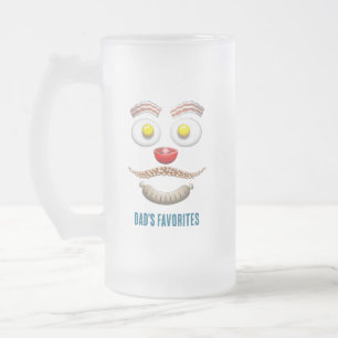 Taza De Cristal Esmerilado Favoritos del papá día del padre