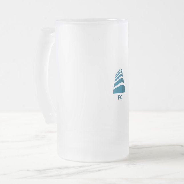 TAZA DE CRISTAL ESMERILADO FC SPORT (Anverso izquierdo)