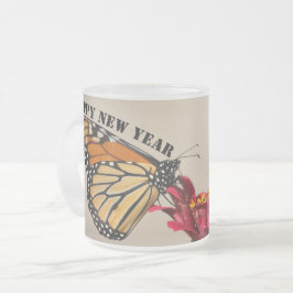Taza De Cristal Esmerilado Feliz Año Nuevo 2024