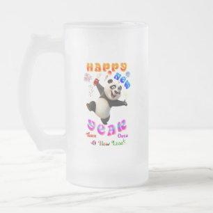 Taza De Cristal Esmerilado Feliz Año Nuevo, Comienza de Nuevo