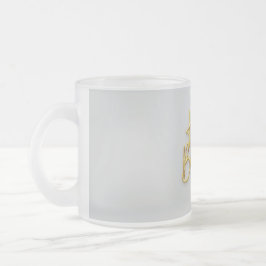 Taza De Cristal Esmerilado Feliz cumpleaños