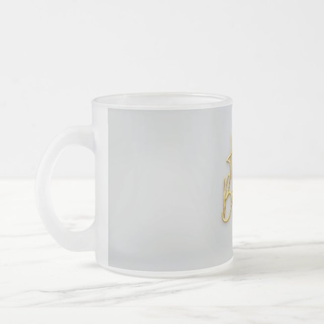 Taza De Cristal Esmerilado Feliz cumpleaños (Izquierda)