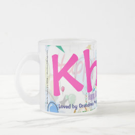 Taza De Cristal Esmerilado Feliz cumpleaños Mug (Personalice)