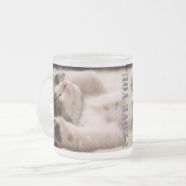 Taza De Cristal Esmerilado Feliz Día De San Valentín
